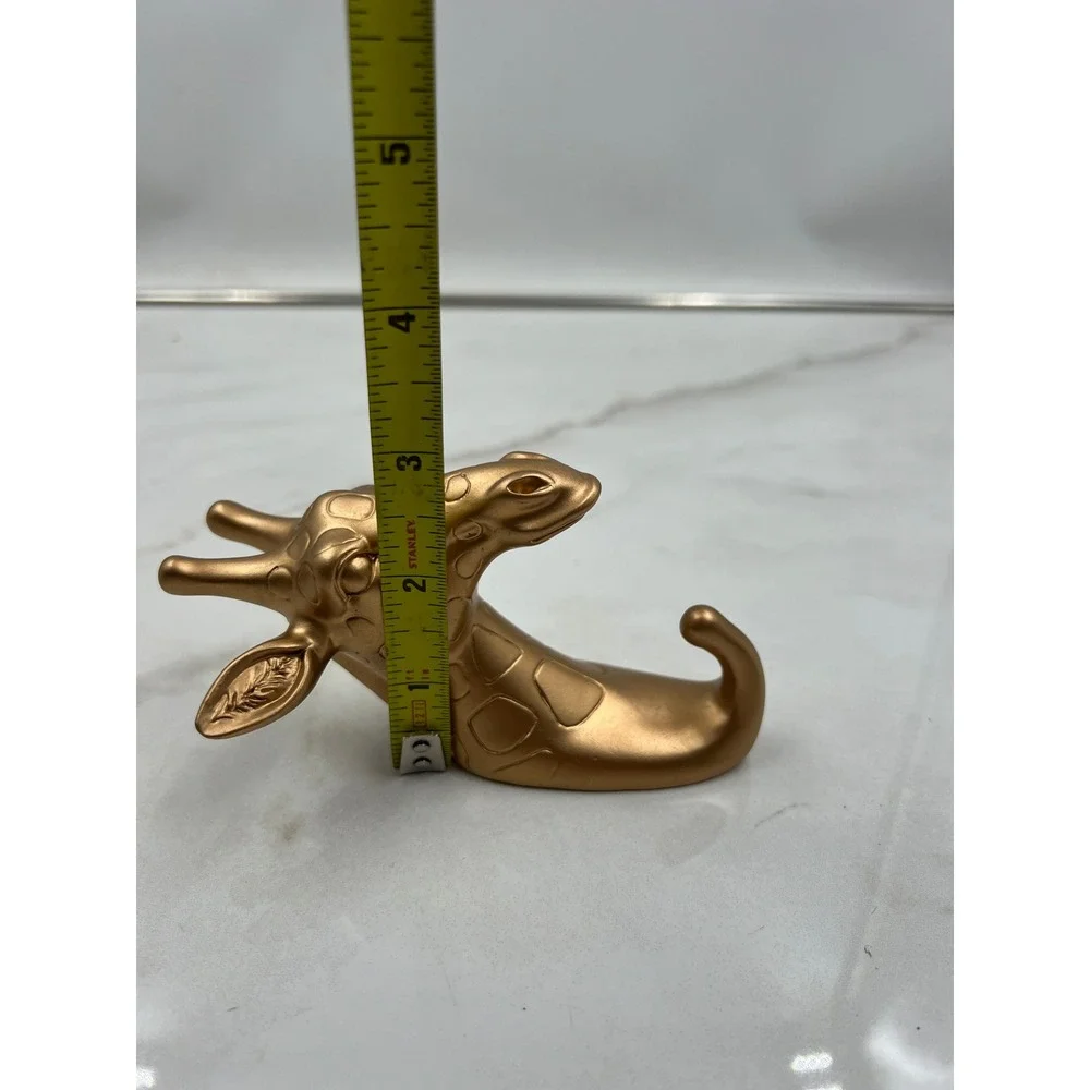 Gold Giraffe Wall Hook Decorative Safari Animal Key Jewelry Hanger Plastic